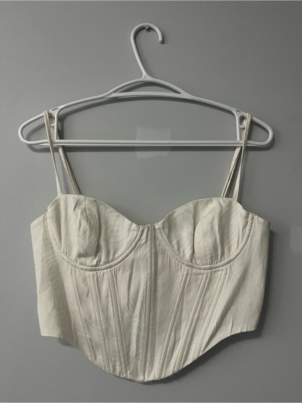 Meshki Ivory with print going out corset top